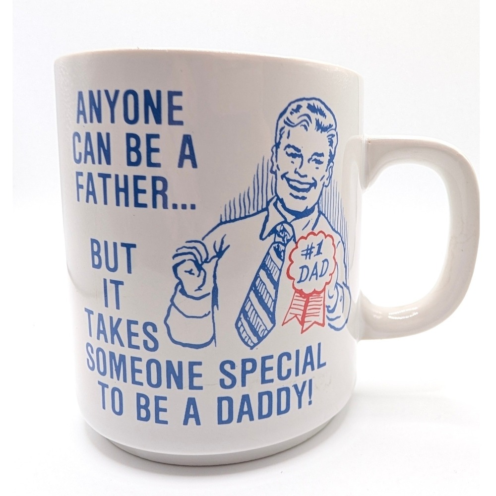 Vintage Daddy Coffee Mug Novelty Humor Japan Retro Father's Day Gift